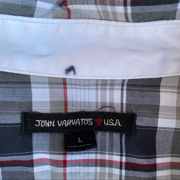 John Varvatos U.S.A. Button Up Plaid Shirt - Picture 5 of 13